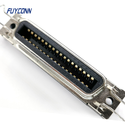 Konektor DDK 36 Pin Untuk Printer PCB Konektor Centronics Wanita Lurus
