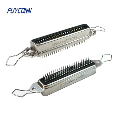 50 36 24 14 Pin Konektor Wanita PCB Konektor Centronics Lurus