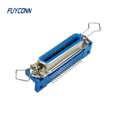 DDK PCB Sudut Kanan Perempuan Konektor 14 24 36 50 Pin 2.16mm Pitch