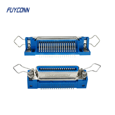 PCB Centronics Sudut Kanan 50 36 24 14 Pin Konektor DDK Wanita