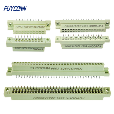 Konektor DIN 41612 Wanita 2 Baris Konektor Eurocard PCB Lurus Tipe Mudah
