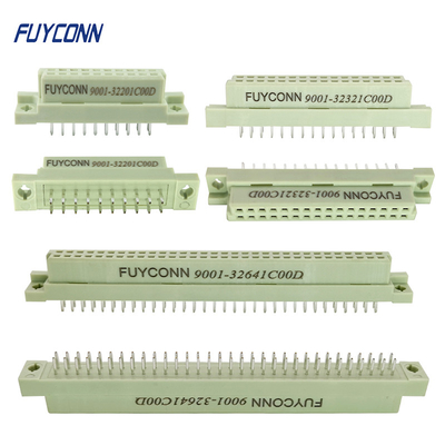 Konektor DIN 41612 Wanita PCB Lurus 2 Baris Konektor Eurocard W / Terminal Vertikal