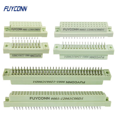 Konektor Eurocard Lurus 3 Baris Konektor PCB Vertikal Wanita DIN41612 Tipe Mudah